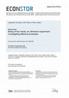 Research paper thumbnail of Being of two minds: an ultimatum experiment investigating affective processes