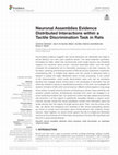 Research paper thumbnail of Neuronal Assemblies Evidence Distributed Interactions within a Tactile Discrimination Task in Rats