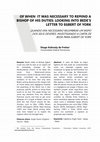 Research paper thumbnail of Of When It Was Necessary to Remind a Bishop of His Duties: looking into Bede's letter to Egbert of York
