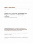 Research paper thumbnail of Harken Not to Wild Beasts: Between Rage and Eloquence in Saruman and Thrasymachus