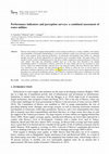 Research paper thumbnail of Performance indicators and perception surveys: a combined assessment of water utilities
