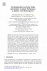 Research paper thumbnail of The Relation Between Social Media and Students' Academic Performance in Jordan: YouTube Perspective