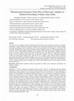 Research paper thumbnail of Pharmaceutical Promotion Tools Effect on Physicians' Adoption of Medicine Prescribing: Evidence from Jordan