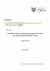 Research paper thumbnail of An ARIMA model to forecast the spread and the final size of COVID-2019 epidemic in Italy