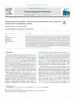 Research paper thumbnail of Exploring entrepreneurship in the sharing accommodation sector: Empirical evidence from a developing country