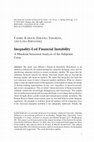 Research paper thumbnail of Inequality-Led Financial Instability