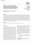 Research paper thumbnail of Deconstructing information literacy discourse: Peeling back the layers in higher education
