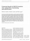 Research paper thumbnail of Corporate boards in OECD countries: size, composition, functioning and effectiveness