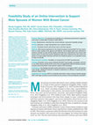 Research paper thumbnail of Feasibility Study of an Online Intervention to Support Male Spouses of Women With Breast Cancer
