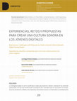 Research paper thumbnail of Experiencias, retos y propuestas para crear una cultura sonora en los jóvenes digitales
