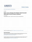 Research paper thumbnail of Scholars Crossing Review: Jesus in the Eyes of his Followers: Newly Discovered Manuscripts of the Old Christian Confessions