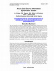 Research paper thumbnail of A Low Cost Course Information Syndication System