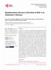 Research paper thumbnail of Bioinformatics Review of the Role of HSV-1 in Alzheimer’s Disease