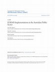 Research paper thumbnail of Implementations in the Australian Public Sector