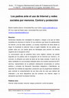 Research paper thumbnail of Los padres ante el uso de Internet y redes sociales por menores: control y Protección