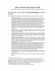 Research paper thumbnail of Index of Selected Textile Journals of 2002