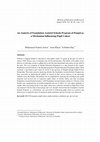 Research paper thumbnail of An Analysis of Foundation Assisted Schools Program of Punjab as a Mechanism Influencing Pupil Cohort