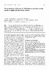 Research paper thumbnail of The germination behaviour of Metarhizium anisopliae on the surface of aphid and flea beetle cuticles