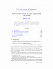 Research paper thumbnail of Note on the cortex of some exponential Lie groups