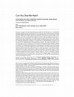 Research paper thumbnail of Can You See Me Now
