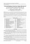 Research paper thumbnail of Design and Modeling of a Solar Tower Chimney Effect Intended for Electrical Energy Production in Beni Abbes Site