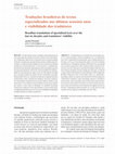 Research paper thumbnail of Traduções brasileiras de textos especializados nos últimos sessenta anos e visibilidade dos tradutores