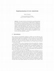 Research paper thumbnail of Implementazione di reti sintattiche