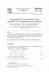 Research paper thumbnail of Determination of an unknown source parameter in two-dimensional heat equation