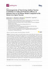 Research paper thumbnail of Immunogenicity of Non-Living Anthrax Vaccine Candidates in Cattle and Protective Efficacy of Immune Sera in A/J Mouse Model Compared to the Sterne Live Spore Vaccine