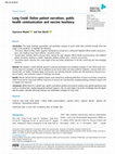 Research paper thumbnail of Long Covid: Online patient narratives, public health communication and vaccine hesitancy