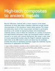 Research paper thumbnail of High-tech composites to ancient metals