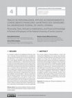 Research paper thumbnail of Traços de personalidade, atitude ao endividamento e conhecimento financeiro: um retrato dos servidores da Universidade Federal de Santa Catarina
