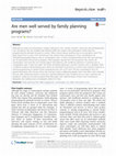 Research paper thumbnail of Are men well served by family planning programs?
