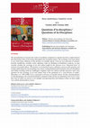 Research paper thumbnail of “Questions d'in-disciplines / Questions of In-Disciplines”, Biens symboliques / Symbolic Goods, 3, 2018