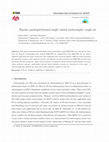 Research paper thumbnail of Bipolar quadripartitioned single valued neutrosophic sets