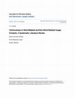 Research paper thumbnail of Technostress in Work Related and Non Work Related Usage Contexts a Systematic Literature Review