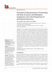 Research paper thumbnail of Potential of Nutraceutical in Preventing the Risk of Cancer and Metabolic Syndrome: From the Perspective of Nutritional Genomics