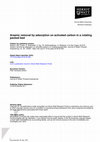 Research paper thumbnail of Arsenic removal by adsorption on activated carbon in a rotating packed bed