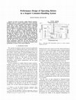 Research paper thumbnail of Performance Design of Operating Robots in a Seaport Container-Handling System