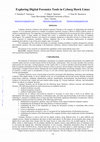 Research paper thumbnail of Exploring Digital Forensics Tools in Cyborg Hawk Linux