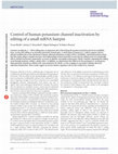 Research paper thumbnail of Control of human potassium channel inactivation by editing of a small mRNA hairpin
