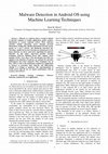Research paper thumbnail of Malware Detection in Android OS using Machine Learning Techniques