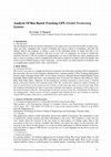Research paper thumbnail of Analysis Of Bus-Based Tracking GPS (Global Positioning System)