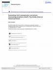 Research paper thumbnail of Evaluating risk in perpetrator narratives: resituating Jonathan Littell’s The Kindly Ones as historical fiction