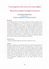 Research paper thumbnail of La investigación sobre lectura en el entorno digital