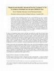 Research paper thumbnail of "Regula în toate bisericile" adresată de Pavel în 1 Corinteni 7:17-24 și variegarea eclesiologică așa cum apare definită în Tora