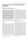 Research paper thumbnail of Hyperspectral Remote Sensing and Geological Applications