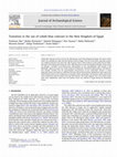 Research paper thumbnail of Transition in the use of cobalt-blue colorant in the New Kingdom of Egypt