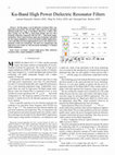 Research paper thumbnail of Ku-Band High Power Dielectric Resonator Filters