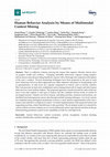 Research paper thumbnail of Human Behavior Analysis by Means of Multimodal Context Mining